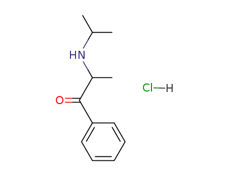 Molecular Structure of 52741-17-0 (1-Propanone, 2-[(1-methylethyl)amino]-1-phenyl-, hydrochloride)