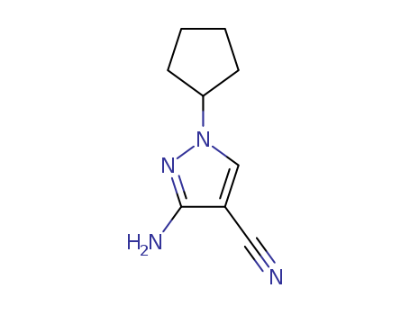 122799-98-8 1H-Pyrazole-4-carbonitrile,3-amino-1-cyclopentyl-