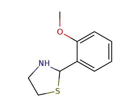 Molecular Structure of 40790-78-1 (2-(2-methoxyphenyl)-1,3-thiazolidine)