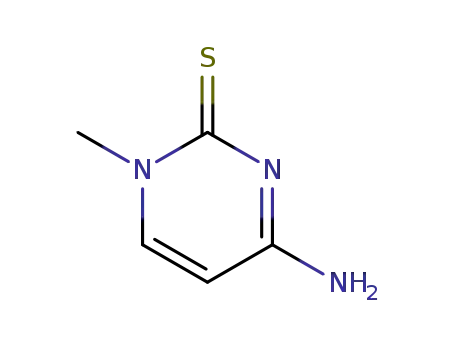 Molecular Structure of 33399-91-6 (2(1H)-Pyrimidinethione,4-amino-1-methyl-(7CI,8CI,9CI))