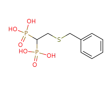 Molecular Structure of 87774-70-7 ((2-Benzylsulfanyl-1-phosphono-ethyl)-phosphonic acid)