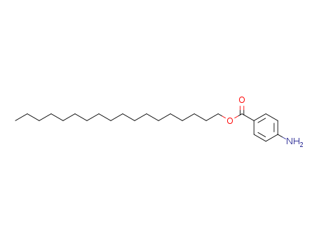 Molecular Structure of 113422-82-5 (Benzoic acid, 4-amino-, octadecyl ester)