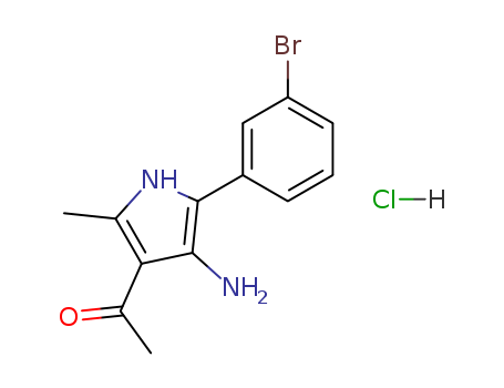 91481-27-5,4-acetyl-2-(3-bromophenyl)-5-methyl-1H-pyrrol-3-aminium chloride,