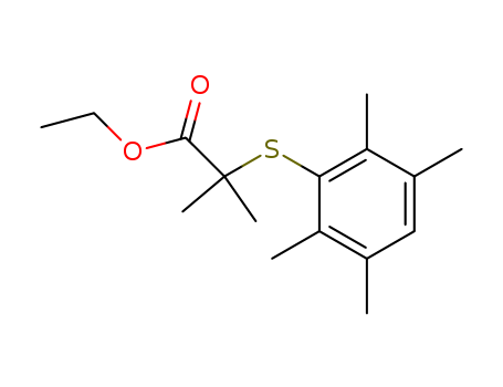72462-77-2,ethyl 2-methyl-2-[(2,3,5,6-tetramethylphenyl)sulfanyl]propanoate,
