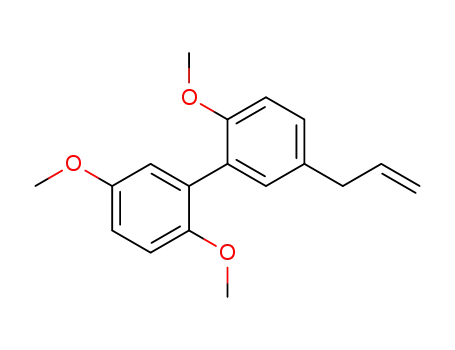 Molecular Structure of 138591-47-6 (1,1'-Biphenyl, 2,2',5-trimethoxy-5'-(2-propenyl)-)