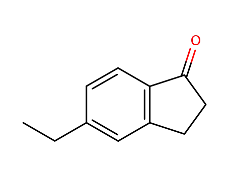 Molecular Structure of 4600-82-2 (5-Ethyl-2,3-dihydro-1H-inden-1-one)