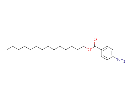 Molecular Structure of 113422-79-0 (1-Tetradecanol, 4-aminobenzoate)