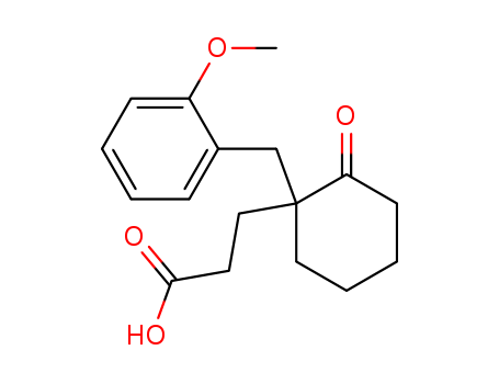 3-[1-[(2-METHOXYPHENYL)METHYL]-2-OXO-CYCLOHEXYL]PROPANOIC ACID