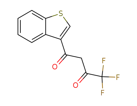 Molecular Structure of 392-29-0 (4,4,4-TRIFLUORO-1-(BENZO-[B]-THIOPHEN-3-YL)BUTANE-1,3-DIONE)