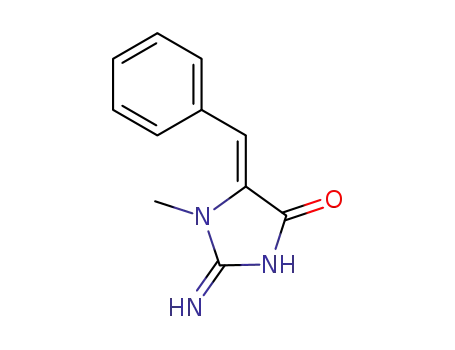 4H-Imidazol-4-one,
2-amino-1,5-dihydro-1-methyl-5-(phenylmethylene)-, (Z)-