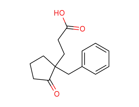 Molecular Structure of 3645-83-8 (3-(1-benzyl-2-oxo-cyclopentyl)propanoic acid)