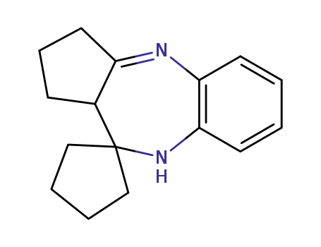 Molecular Structure of 41526-78-7 (2,3-cyclopentano-3,4-dihydro-5H-4-spirocyclopentano-1,5-benzodiazepine)