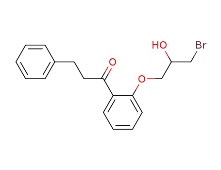 Molecular Structure of 93885-34-8 (1-[2-(3-Bromo-2-hydroxypropoxy)phenyl]-3-phenyl-1-propanone)