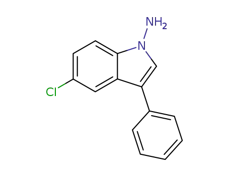 Molecular Structure of 51145-21-2 (1H-Indol-1-amine, 5-chloro-3-phenyl-)