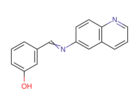Molecular Structure of 302596-39-0 (Phenol, 3-[(6-quinolinylimino)methyl]-)