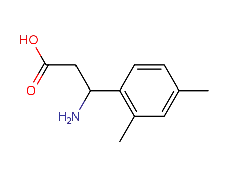 Molecular Structure of 117391-54-5 (3-AMINO-3-(2,4-DIMETHYL-PHENYL)-PROPIONIC ACID)