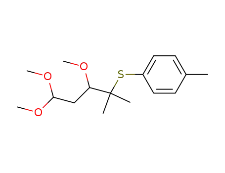 4-methyl-4-p-tolylthio-1,1,3-trimethoxypentane