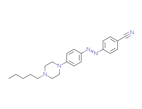 Molecular Structure of 105745-95-7 (Benzonitrile, 4-[[4-(4-pentyl-1-piperazinyl)phenyl]azo]-, (E)-)