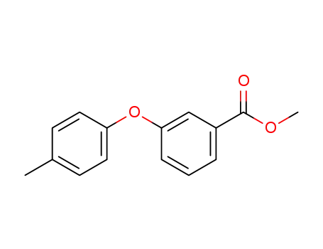 Molecular Structure of 78303-09-0 (Benzoicacid, 3-(4-methylphenoxy)-, methyl ester)