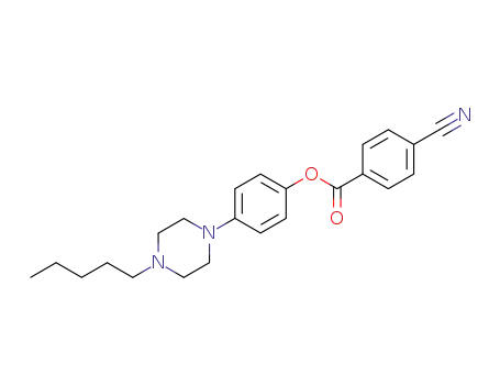 Benzoic acid, 4-cyano-, 4-(4-pentyl-1-piperazinyl)phenyl ester