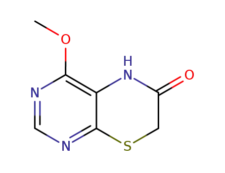Molecular Structure of 16025-11-9 (4-methoxy-5H-pyrimido[4,5-b][1,4]thiazin-6(7H)-one)