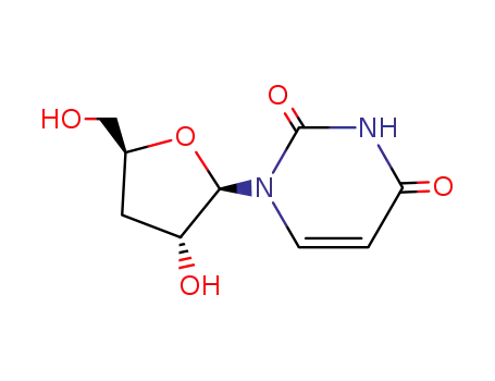 Molecular Structure of 7057-27-4 (3'-DEOXYURIDINE)