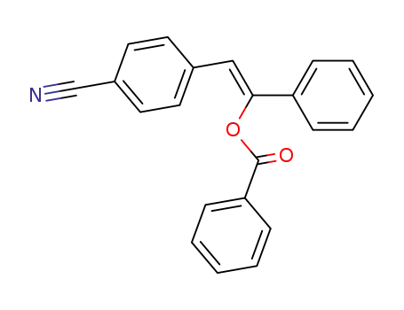 Molecular Structure of 90013-79-9 (Benzonitrile, 4-[2-(benzoyloxy)-2-phenylethenyl]-)