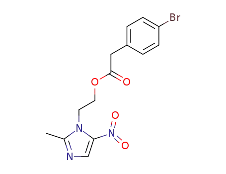 2-(2-methyl-5-nitroimidazole-1-yl)ethyl 4-bromophenylacetate