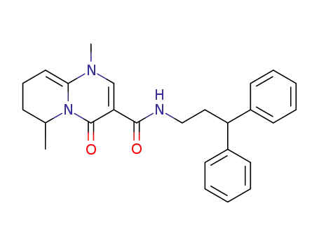 4H-Pyrido[1,2-a]pyrimidine-3-carboxamide,
N-(3,3-diphenylpropyl)-1,6,7,8-tetrahydro-1,6-dimethyl-4-oxo-