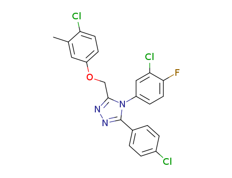 4-(3-CHLORO-4-FLUOROPHENYL)-3-((4-CHLORO-3-METHYLPHENOXY)METHYL)-5-(4-CHLOROPHENYL)-4H[1,2,4]TRIAZOLE