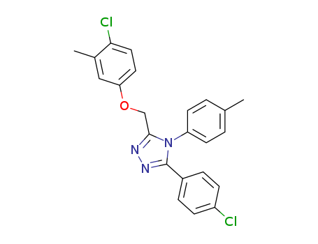 3-((4-CHLORO-3-METHYLPHENOXY)METHYL)-5-(4-CHLOROPHENYL)-4-(4-METHYLPHENYL)-4H-1,2,4-TRIAZOLE