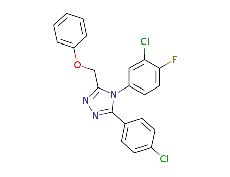 4H-1,2,4-Triazole, 4-(3-chloro-4-fluorophenyl)-3-(4-chlorophenyl)-5-(phenoxymethyl)-