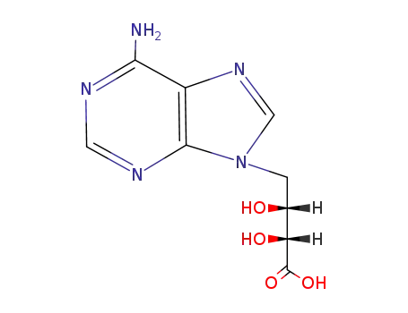 Molecular Structure of 23918-98-1 (4-(9-ADENYL)-D-ERYTHRO-2,3-DIHYDROXYBUTYRIC ACID)