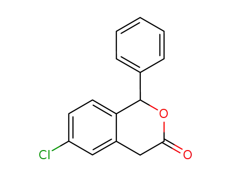 Molecular Structure of 126827-59-6 (3H-2-Benzopyran-3-one, 6-chloro-1,4-dihydro-1-phenyl-)