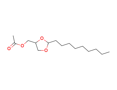 Molecular Structure of 7249-15-2 ((2-nonyl-1,3-dioxolan-4-yl)methyl acetate)