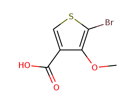 Molecular Structure of 162848-23-9 (5-BROMO-4-METHOXYTHIOPHENE-3-CARBOXYLIC ACID)