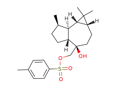 Molecular Structure of 186318-55-8 (Toluene-4-sulfonic acid (1aR,4R,4aR,7R,7aS,7bS)-4-hydroxy-1,1,7-trimethyl-decahydro-cyclopropa[e]azulen-4-ylmethyl ester)