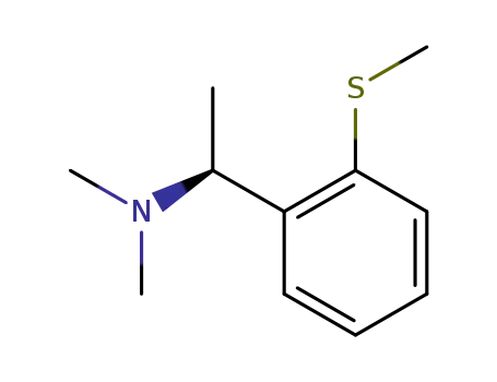 Molecular Structure of 172842-04-5 (Benzenemethanamine, N,N,a-trimethyl-2-(methylthio)-, (S)-)