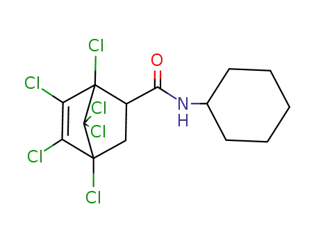 Bicyclo[2.2.1]hept-5-ene-2-carboxamide,
1,4,5,6,7,7-hexachloro-N-cyclohexyl-