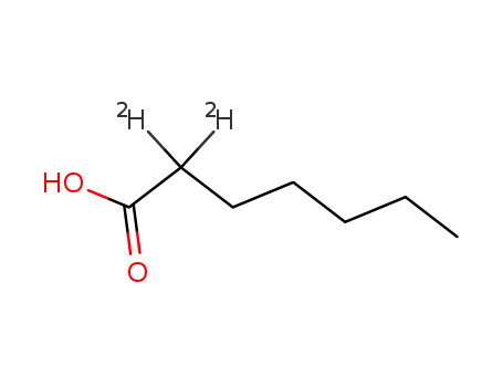 Heptanoic-2,2-d<sub>2</sub> acid(9CI)