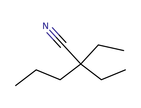 Molecular Structure of 80606-30-0 (Pentanenitrile, 2,2-diethyl-)