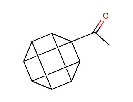 Molecular Structure of 80606-52-6 (Ethanone, 1-pentacyclo[4.2.0.02,5.03,8.04,7]octyl- (9CI))