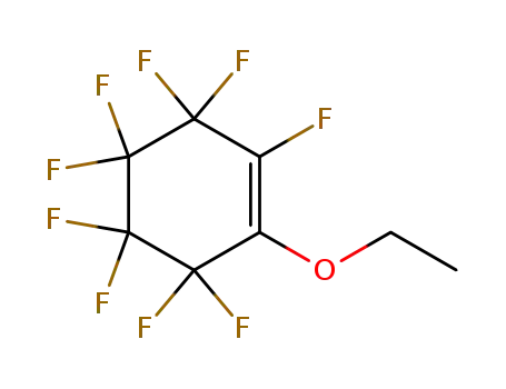 Molecular Structure of 2251-83-4 (1-ethoxy-2,3,3,4,4,5,5,6,6-nonafluorocyclohexene)