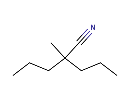 Molecular Structure of 80606-31-1 (Pentanenitrile, 2-methyl-2-propyl-)