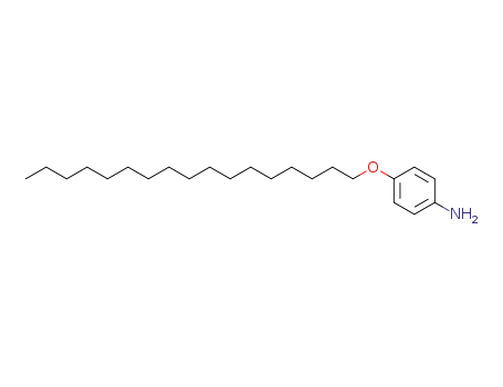 Molecular Structure of 39905-49-2 (Benzenamine, 4-(heptadecyloxy)-)