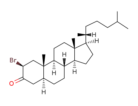 Molecular Structure of 2042-08-2 (2-bromocholestan-3-one)