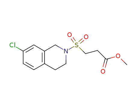 Propanoic acid, 3-[(7-chloro-3,4-dihydro-2(1H)-isoquinolinyl)sulfonyl]-,
methyl ester