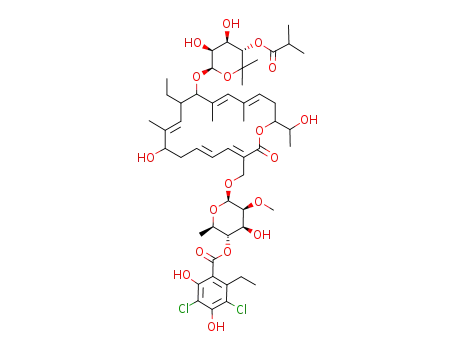 Molecular Structure of 56645-60-4 (Tiacumicin B)