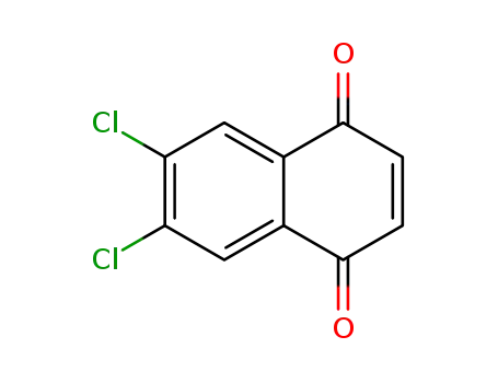 Molecular Structure of 577-67-3 (6,7-dichloronaphthalene-1,4-dione)