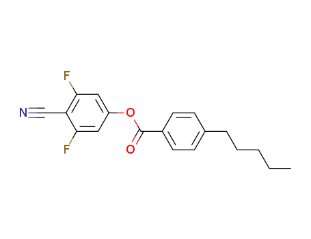 Molecular Structure of 123843-69-6 (4-CYANO-3,5-DIFLUOROPHENYL 4-PENTYL-BENZOATE)